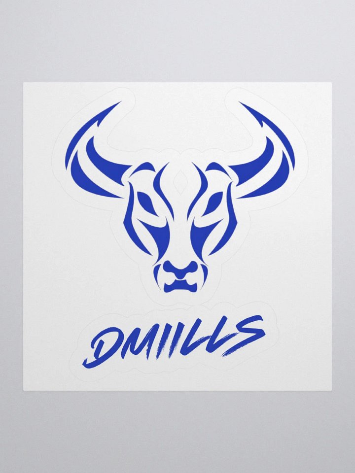 dmiills Blue Kiss Cut Sticker product image (3)