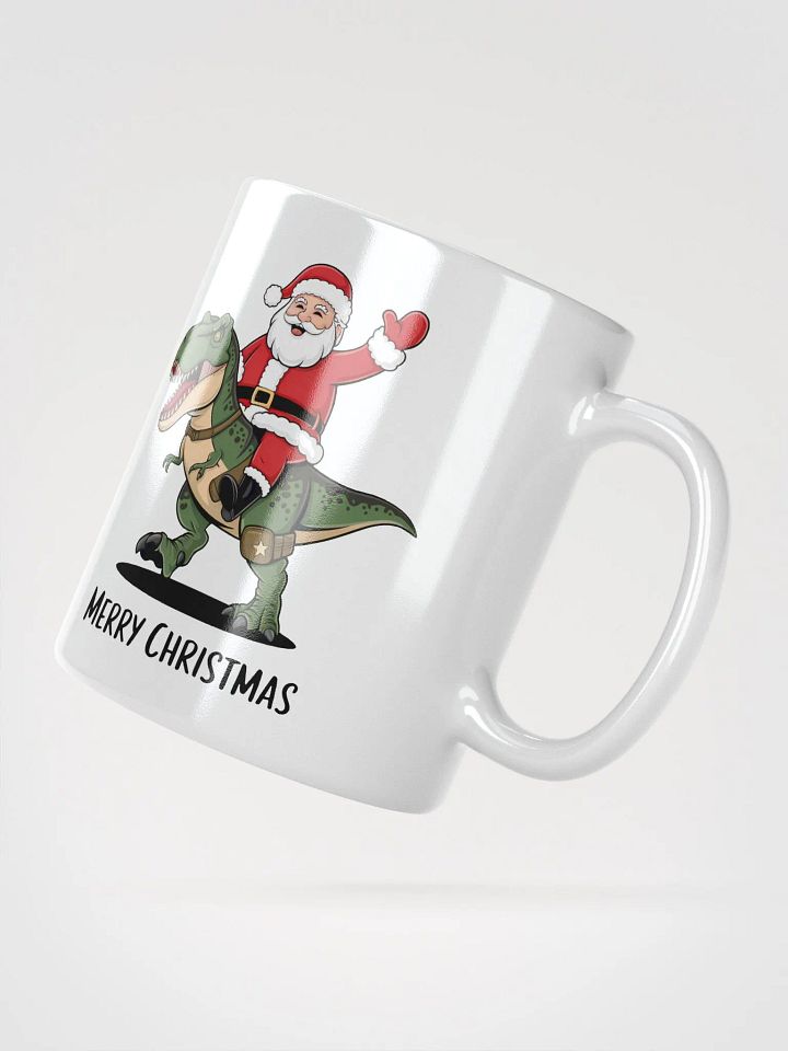 Santa on a Dino Mug product image (2)