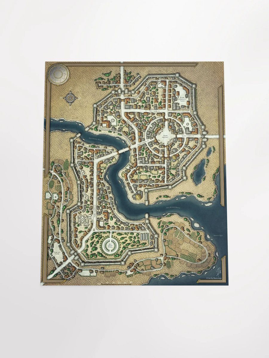 DESERT SHA'ALKHAR CITY POSTER 16'' X 20'' product image (4)