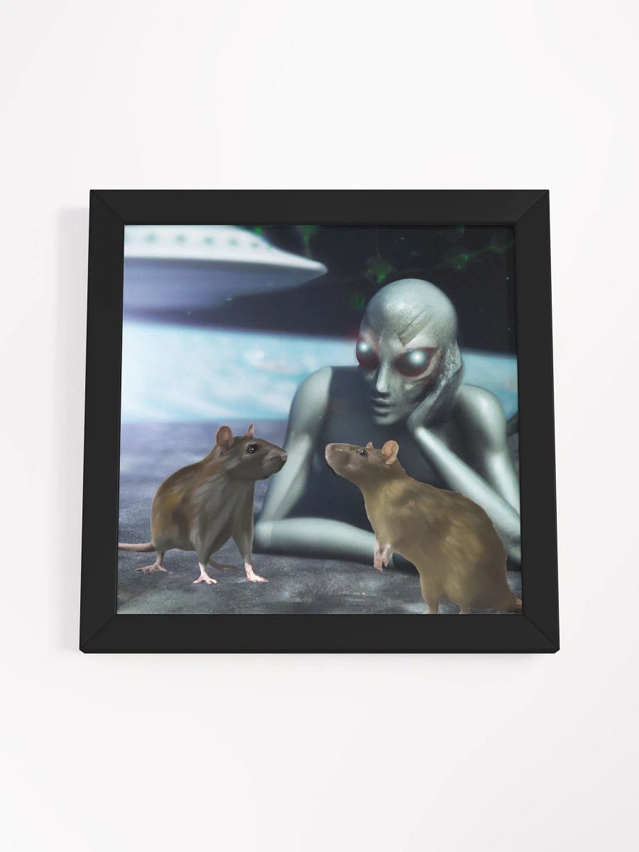 Just us then Framed print product image (18)