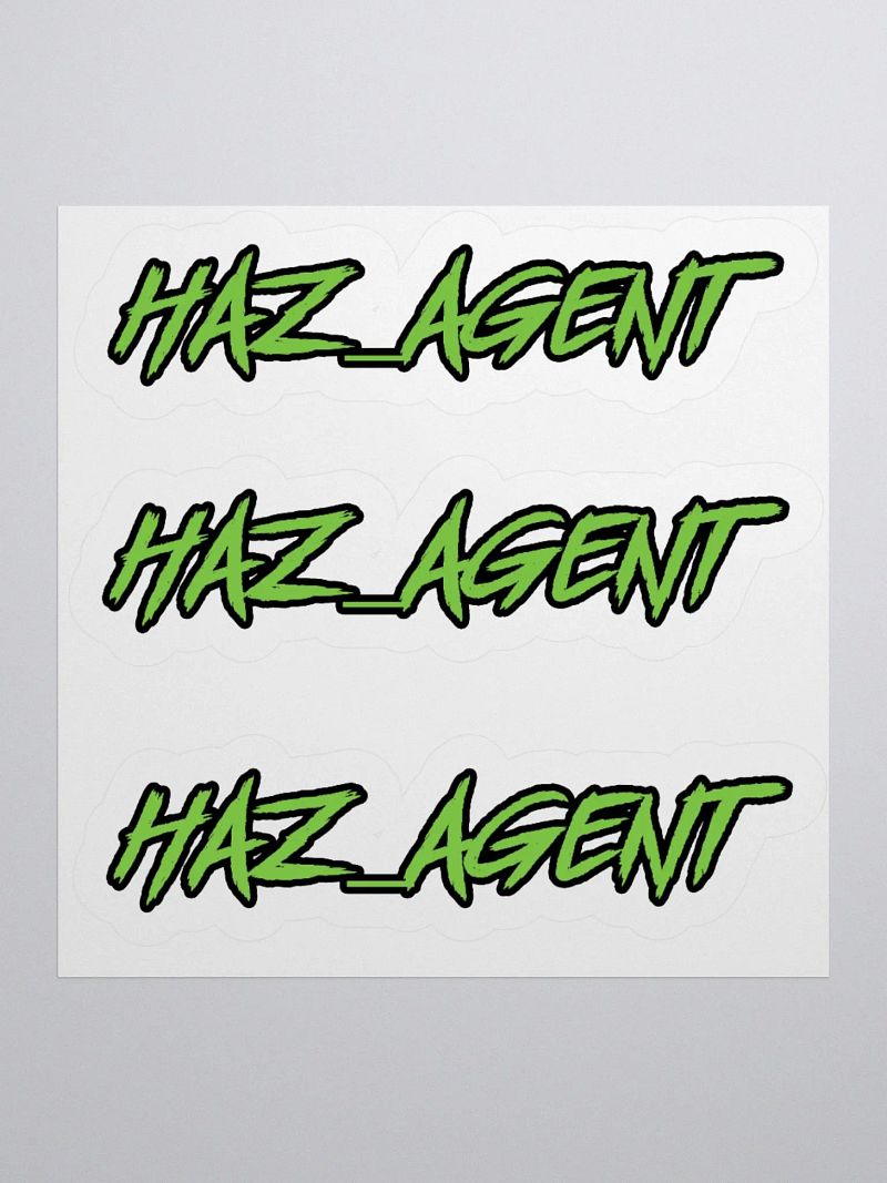 Haz Green Stickers