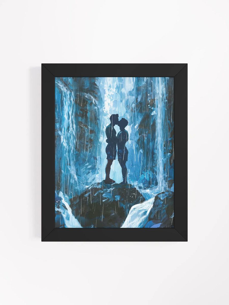 Kiss Beneath The Waterfalls - Gay Art Framed Poster product image (76)