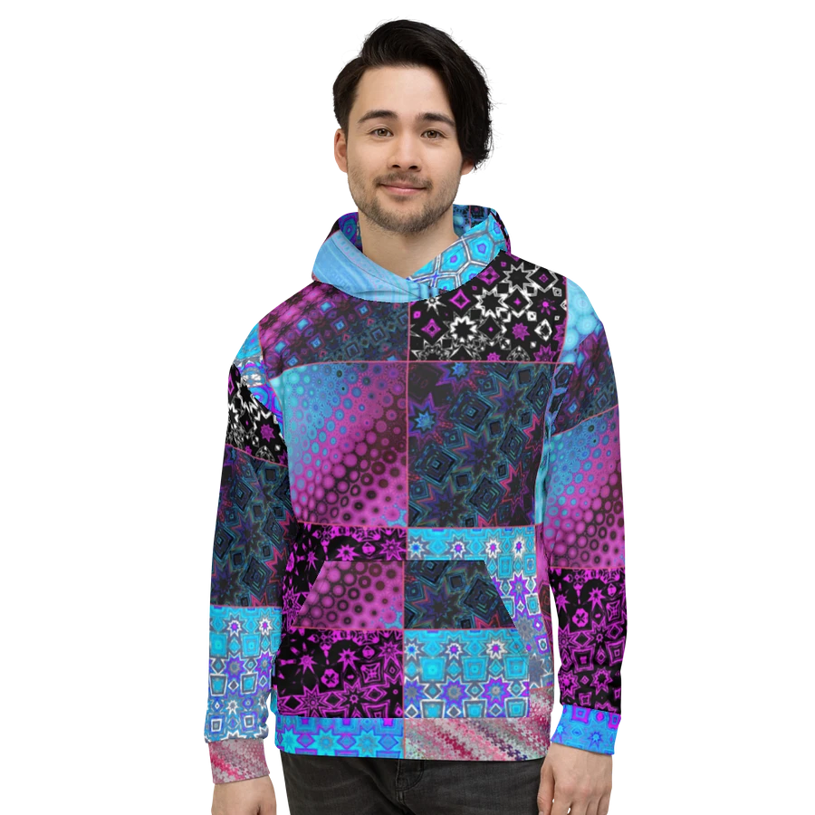 Abstract Patchwork Celebration Unisex Hoodie product image (4)