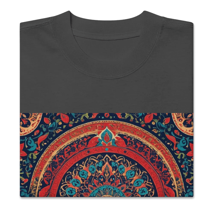 T-Shirt with Persian Carpet Design Mix of Beautiful Colors product image (2)