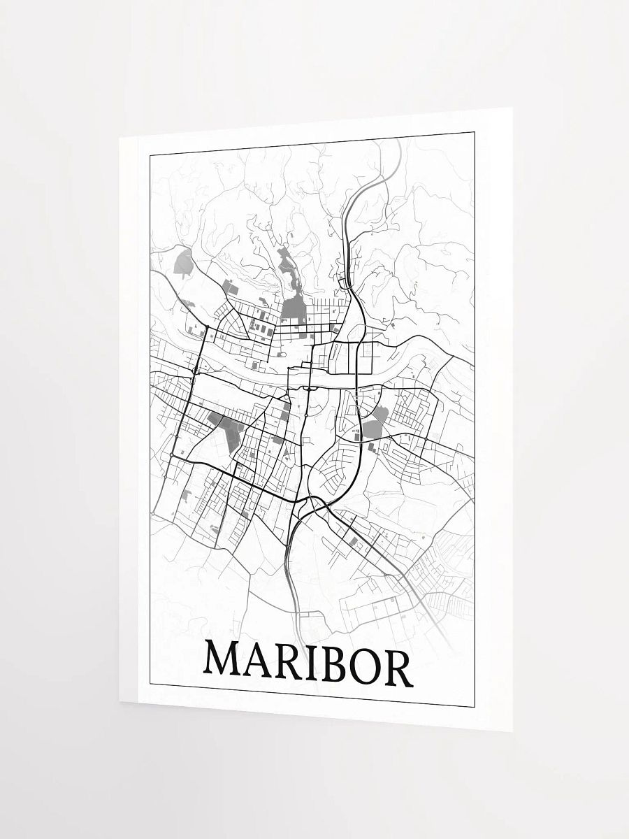 Maribor, Slovenia, city map print product image (8)