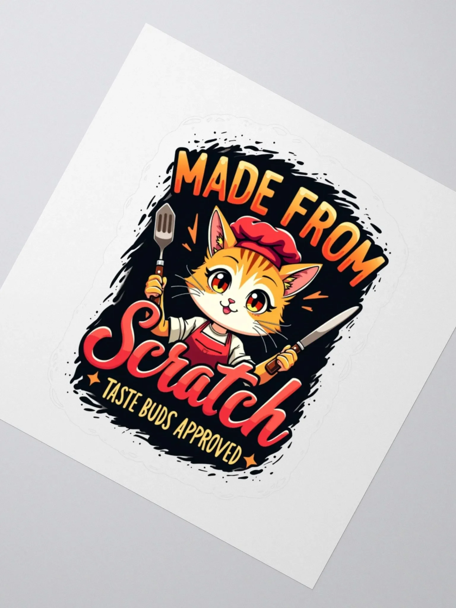 Made from Scratch Cat Chef Sticker Set product image (6)