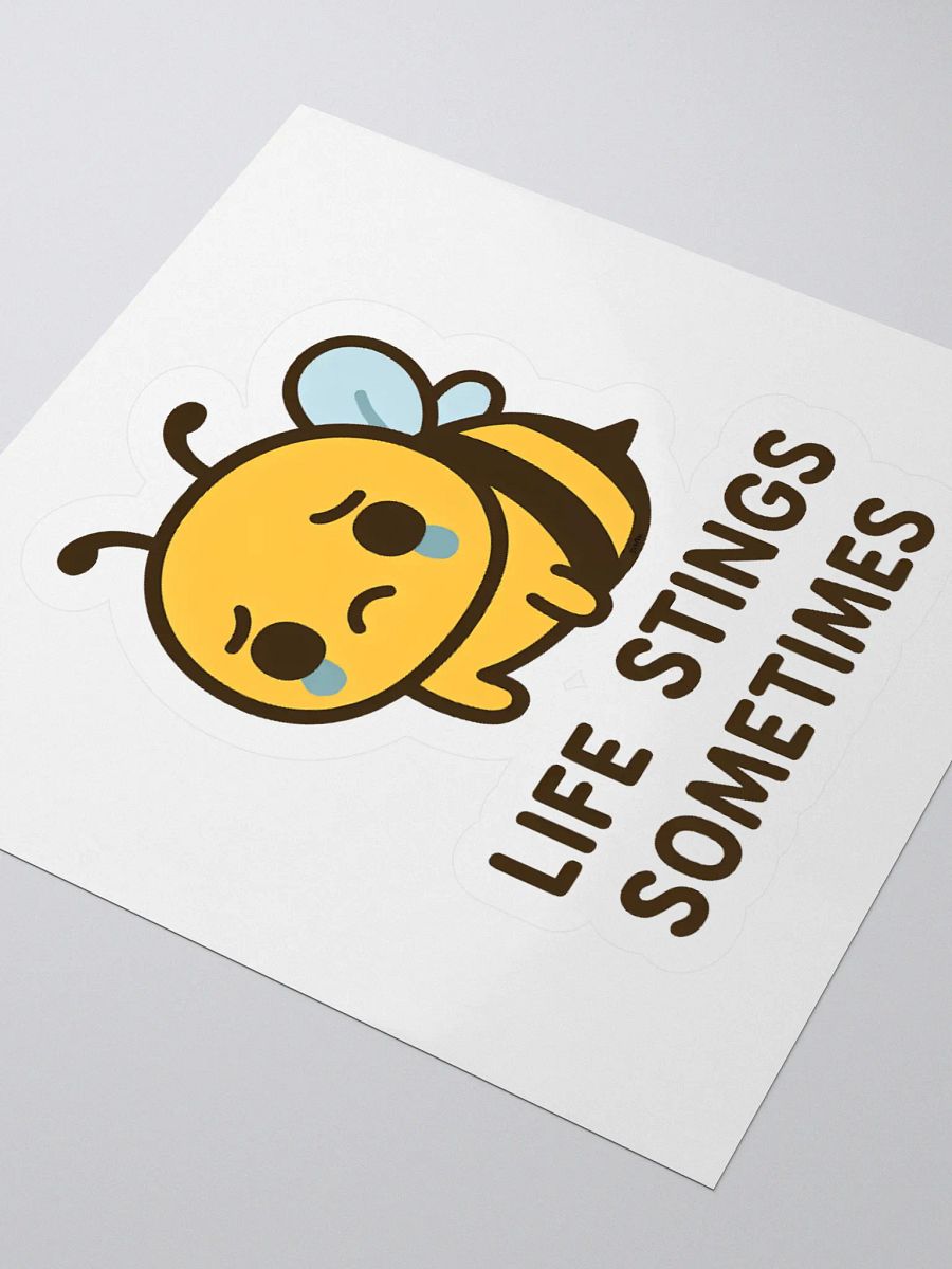 Life Stings Kawaii Bee Sticker product image (3)