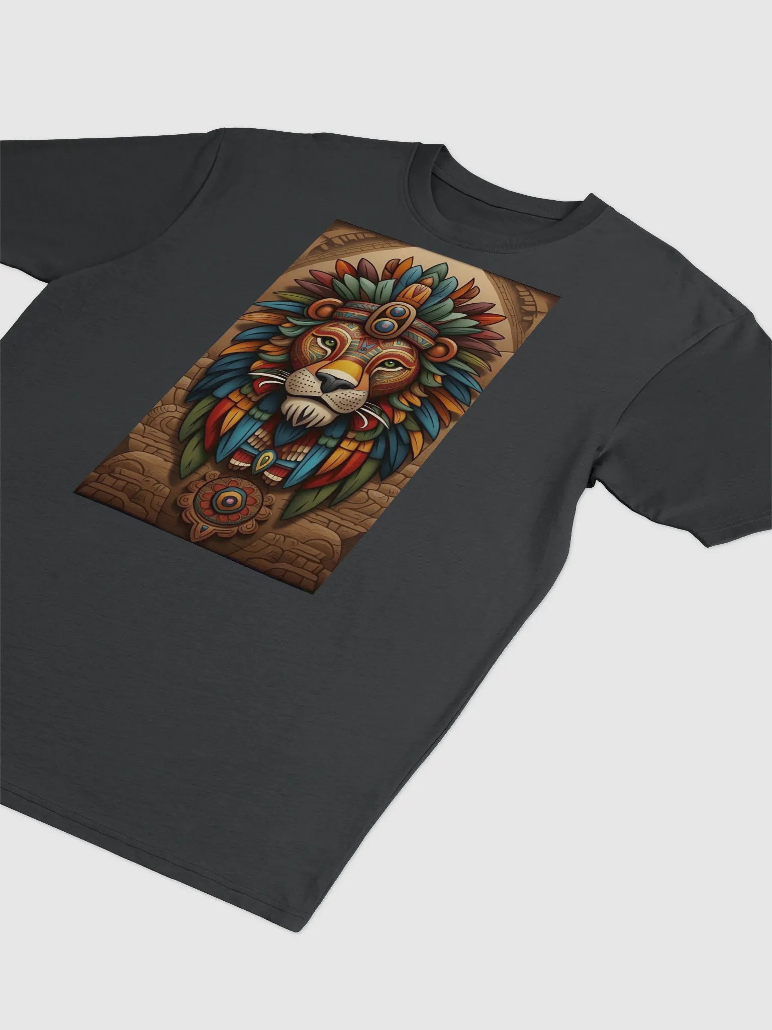 Tribal Lion Feather Headdress Men's Tee product image (3)
