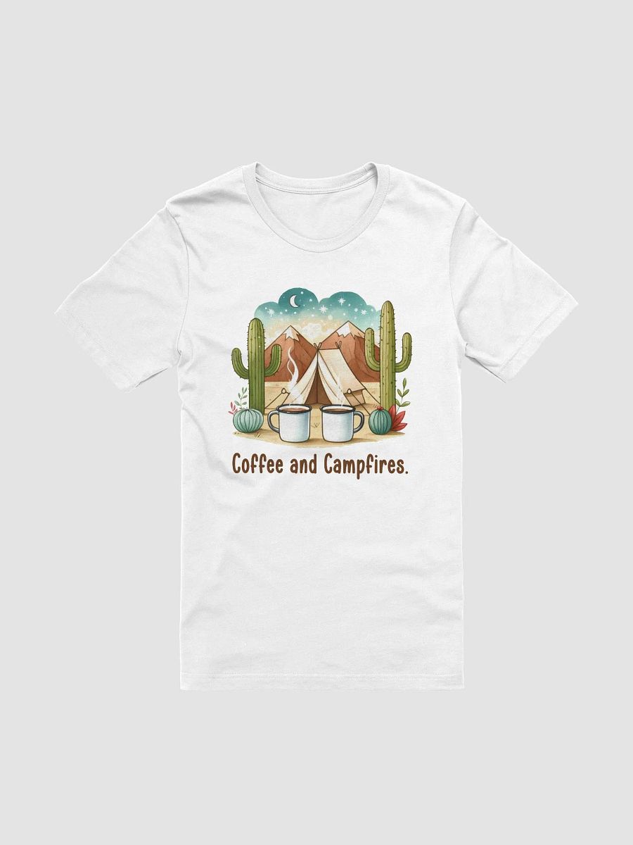 Coffee and Campfires Under Starry Skies Unisex Supersoft T-Shirt product image (6)