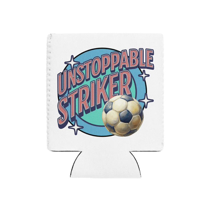 Unstoppable Striker Soccer Star Can Cooler product image (1)