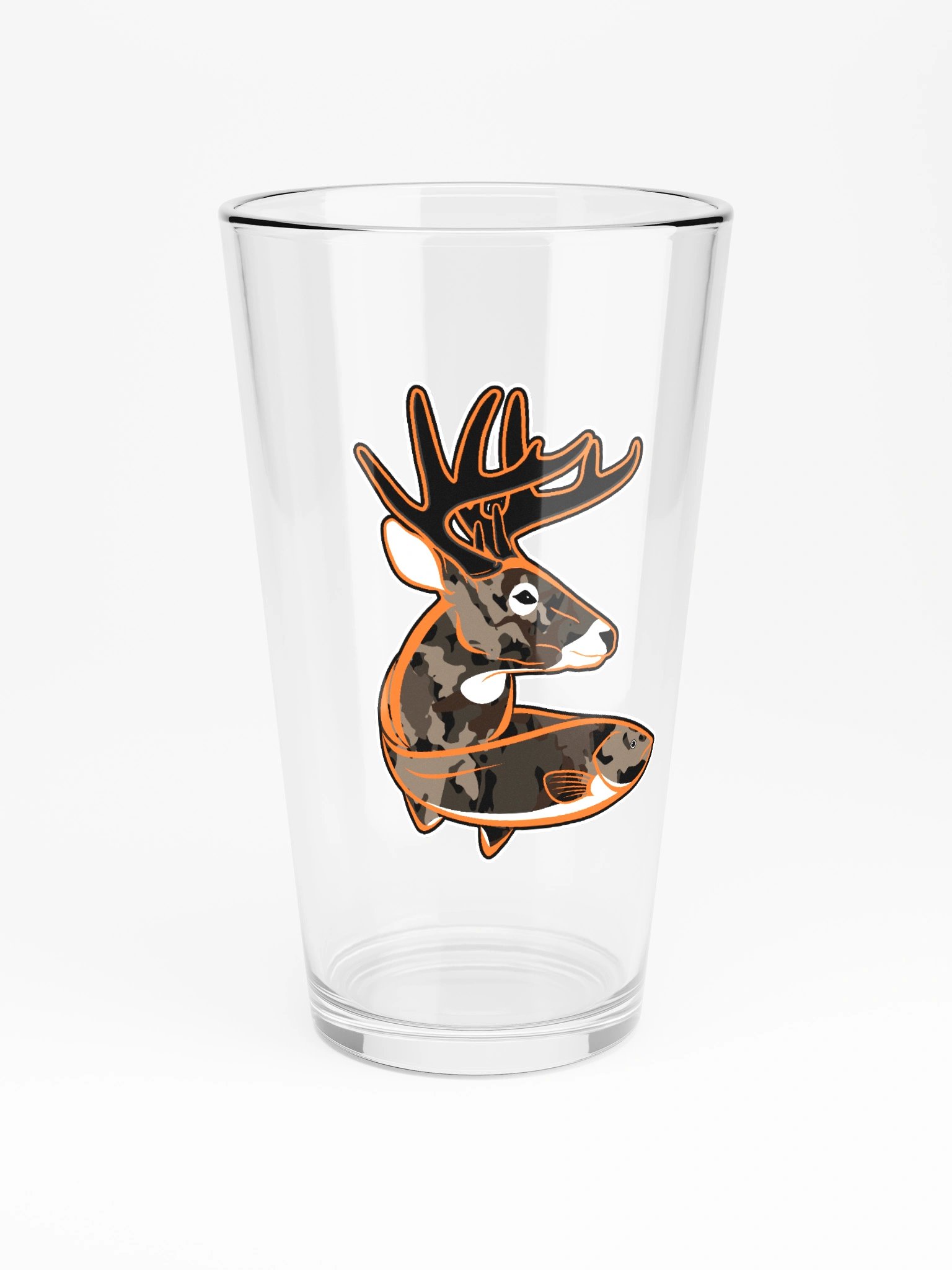Custom Camo Orange Pint Glass product image (3)