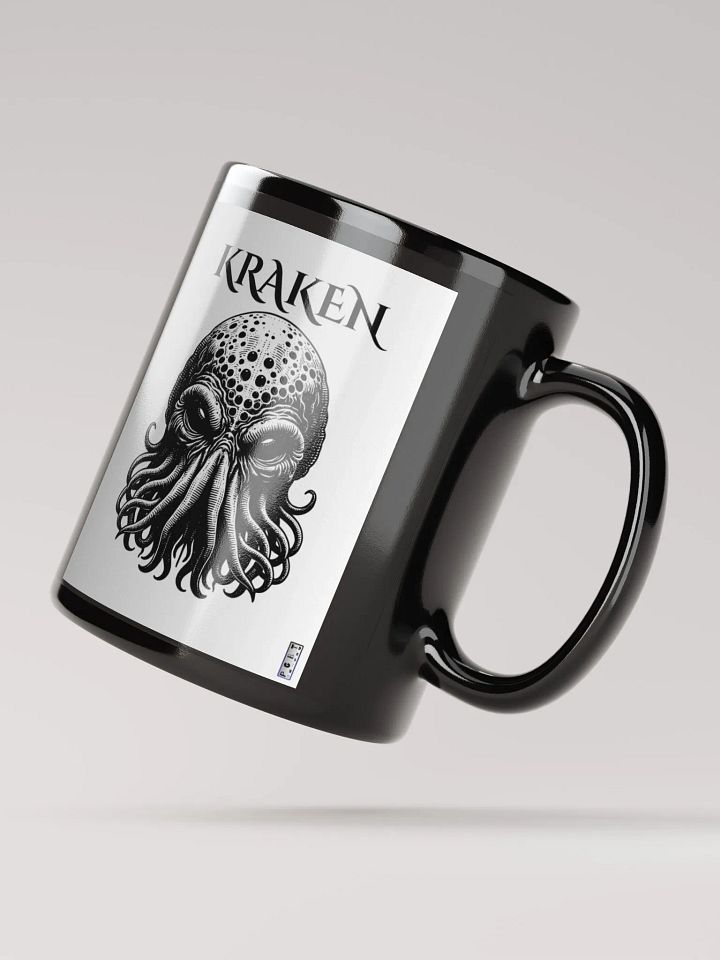 Mythical Kraken Black Glossy Mug product image (4)