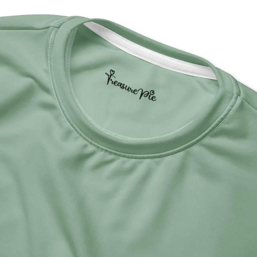 Plain Light Sage Green Soft Summer Unisex Recycled Polyester Heavyweight Premium Sweatshirt by Treasure Pie product image (4)