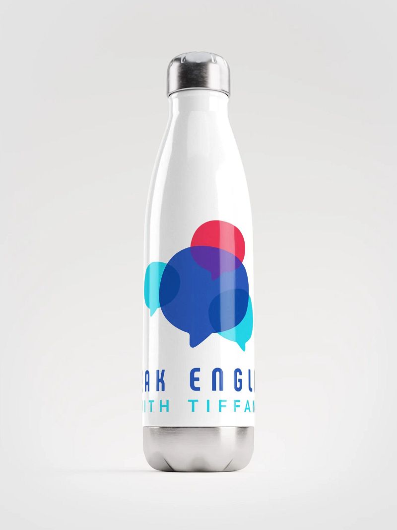 The Official Speak English With Tiffani Water Bottle V1