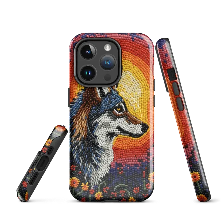 Sunset Wolf Faux-Beaded iPhone® Tough Case product image (3)