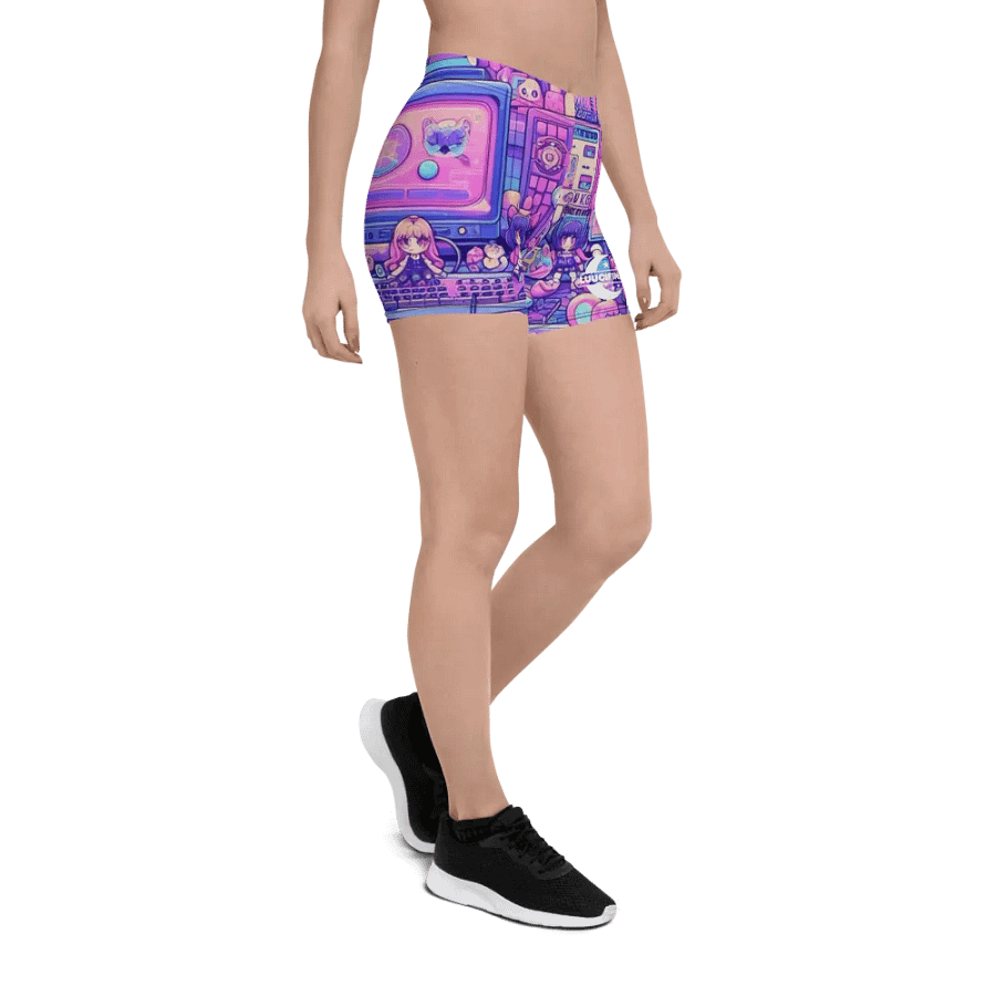 Otaku Wonderland Yoga Shorts product image (7)