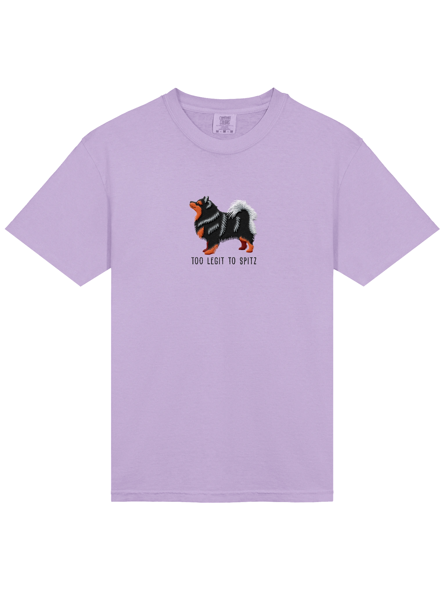 Too Legit to Spitz T-Shirt(Embroidered) of a Finnish Lapphund(Black & Tan) product image (33)
