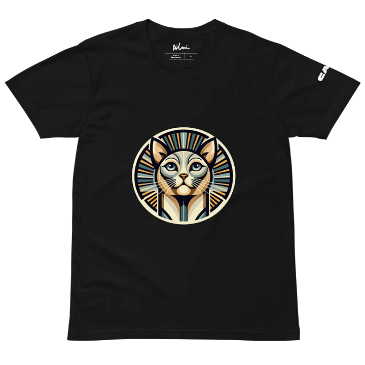 Pharaoh Cat Unisex T-Shirt – Bold & Artistic Feline Design 🐾✨ product image (2)