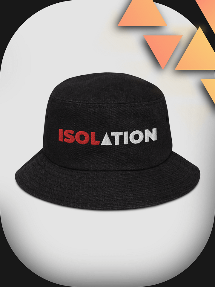 ISOL▲TION — 2024 LOGO — DENIM BUCKET HAT — R&W product image (1)