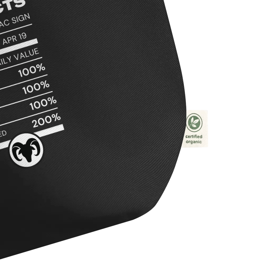 Aries Nutrition Facts Tote product image (4)