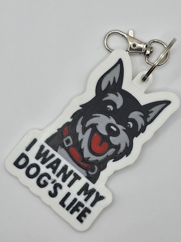 🐾 I Want My Dog’s Life Keychain | Funny Dog Lover Gift product image (2)