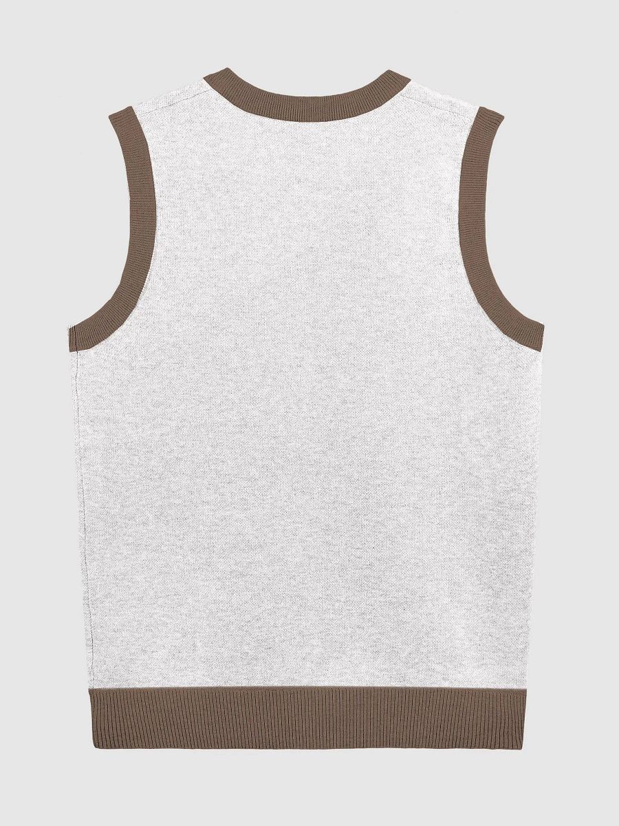 Knitted V-Neck Vest product image (8)