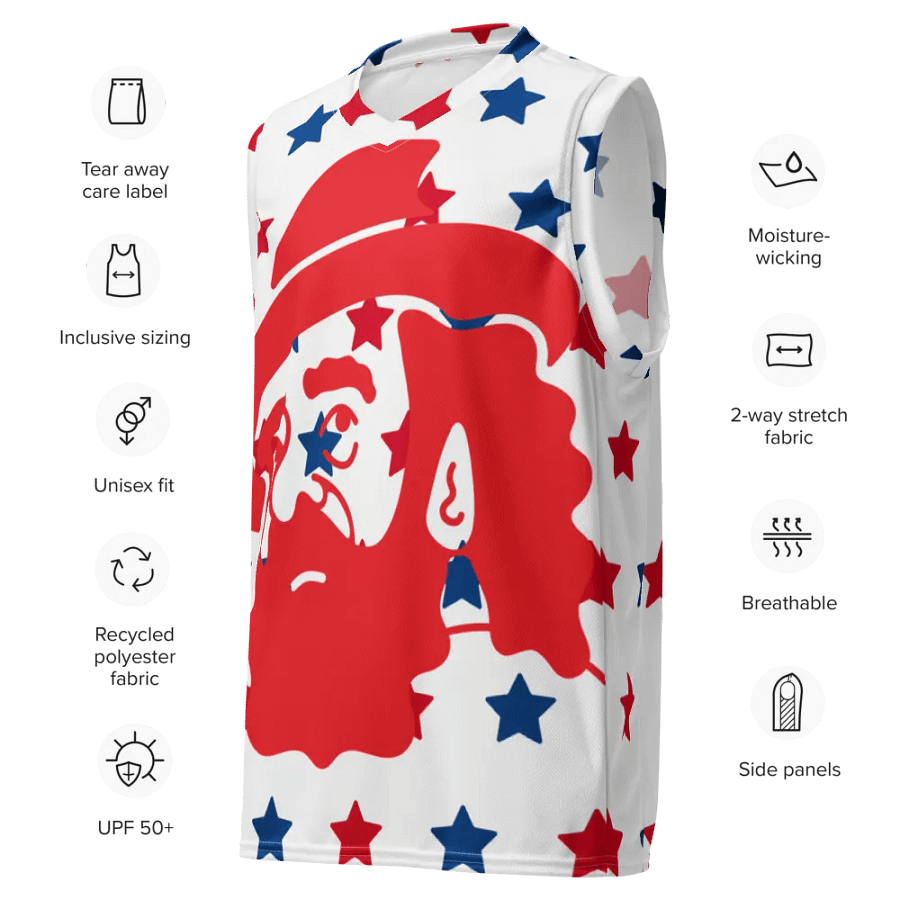 Starry Hoopster: All-Over Print Basketball Jersey product image (7)