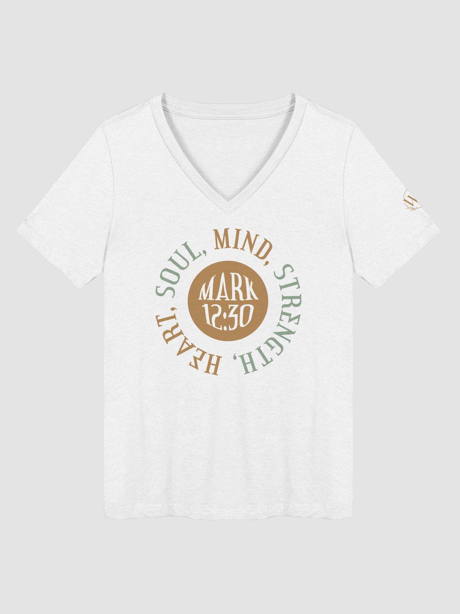Heart, Soul, Mind, Strength Women's V-Neck Shirt product image (1)