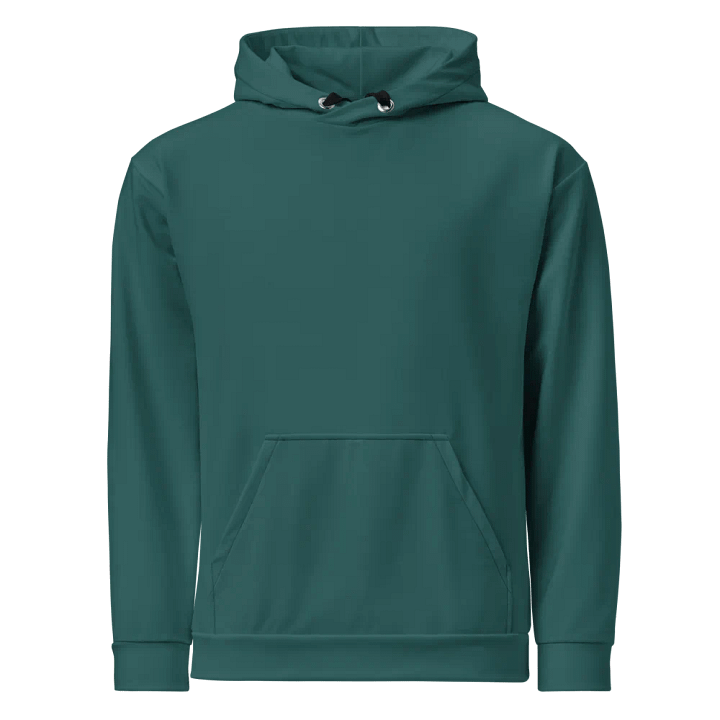 Plain Teal Green Soft Summer Unisex Recycled Polyester Heavyweight Premium Hoodie by Treasure Pie product image (1)
