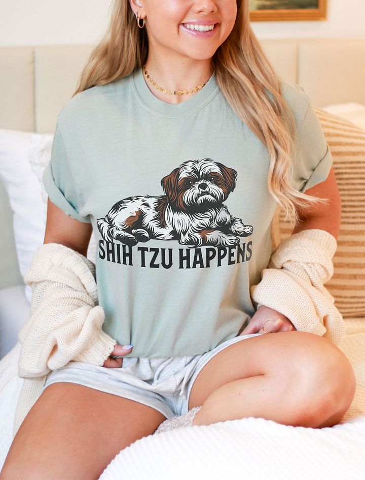 Shih Tzu Happens T-Shirt | Funny T-Shirt Design for Shih Tzu Paw-Rents product image (1)