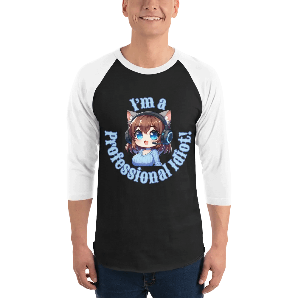 Professional Idiot Jersey Raglan Tee product image (3)