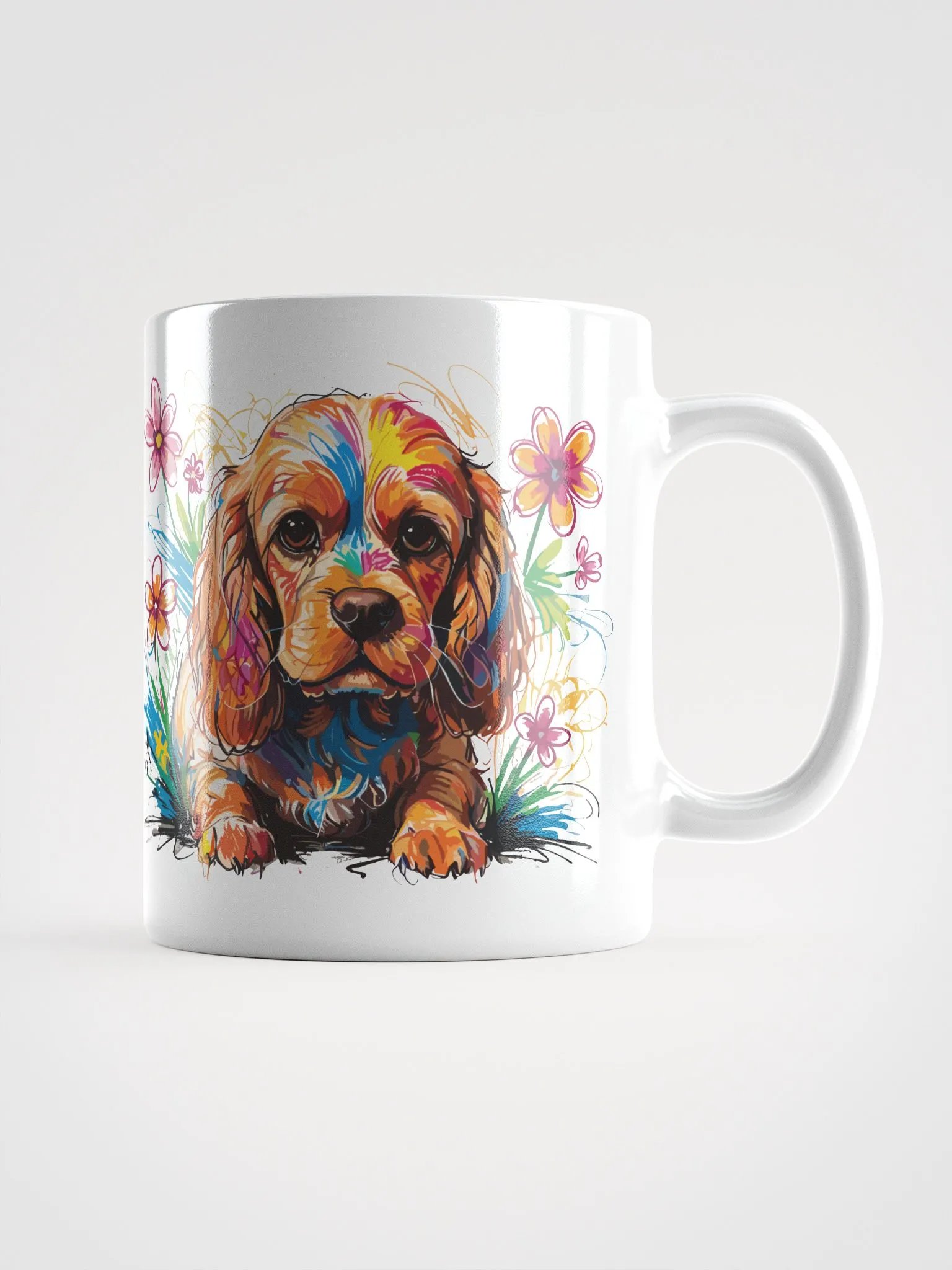 Scribbles Cocker Spaniel 7 , Mug product image (1)