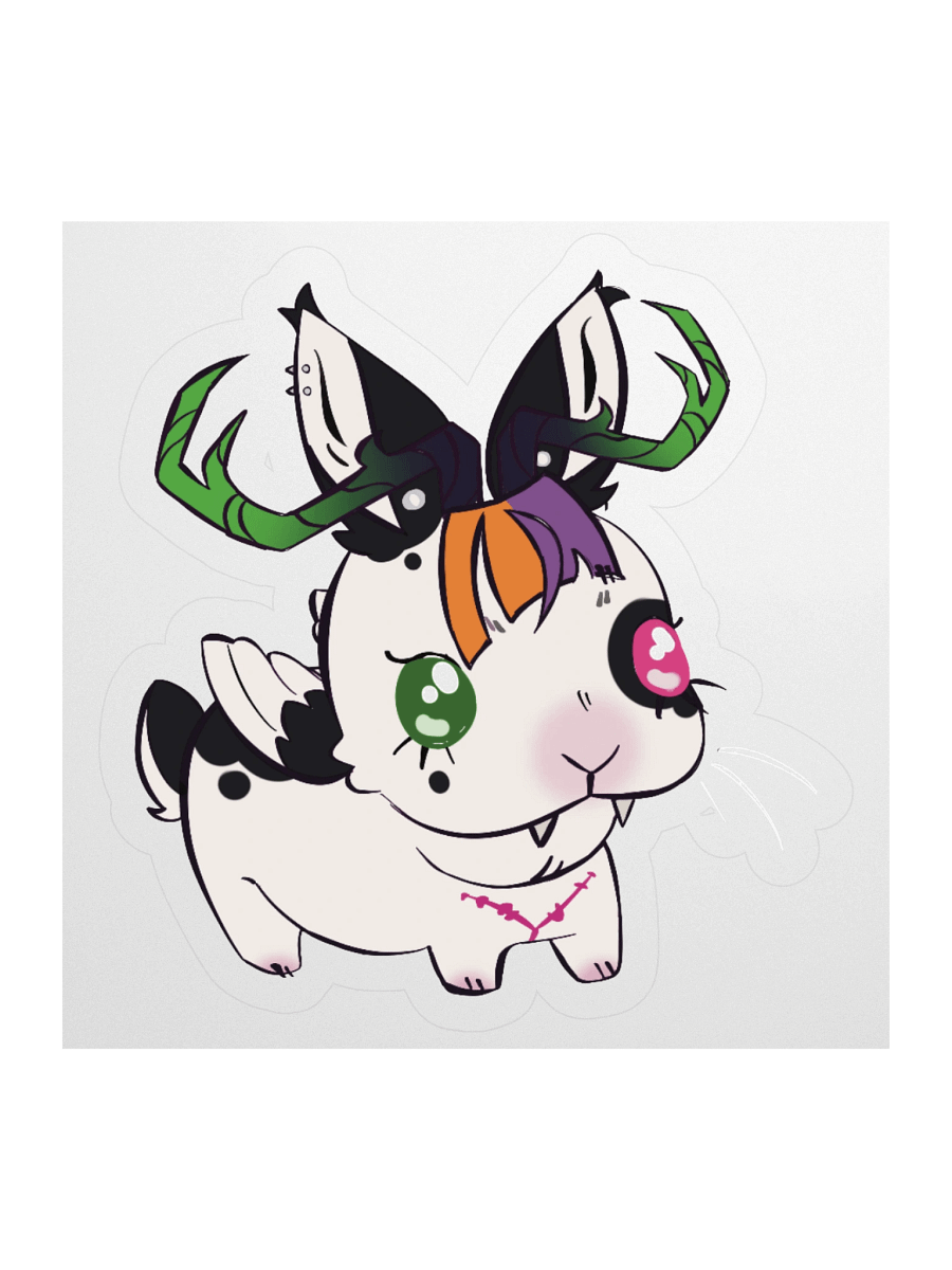 Whimsical Wolpertinger Stickers product image (1)