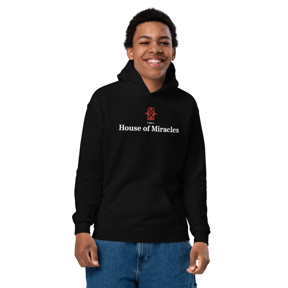 I am a House of Miracles | Hoodie Kids | White Print product image (2)