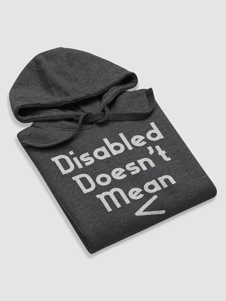 Disabled Doesn't Mean < Hoodie product image (1)