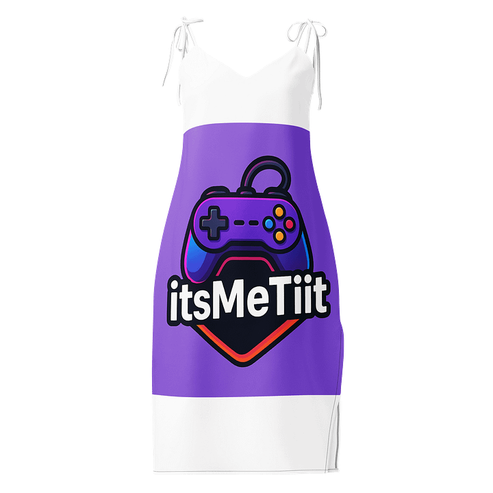 Game Controller Chic All-Over Print Slip Dress product image (1)