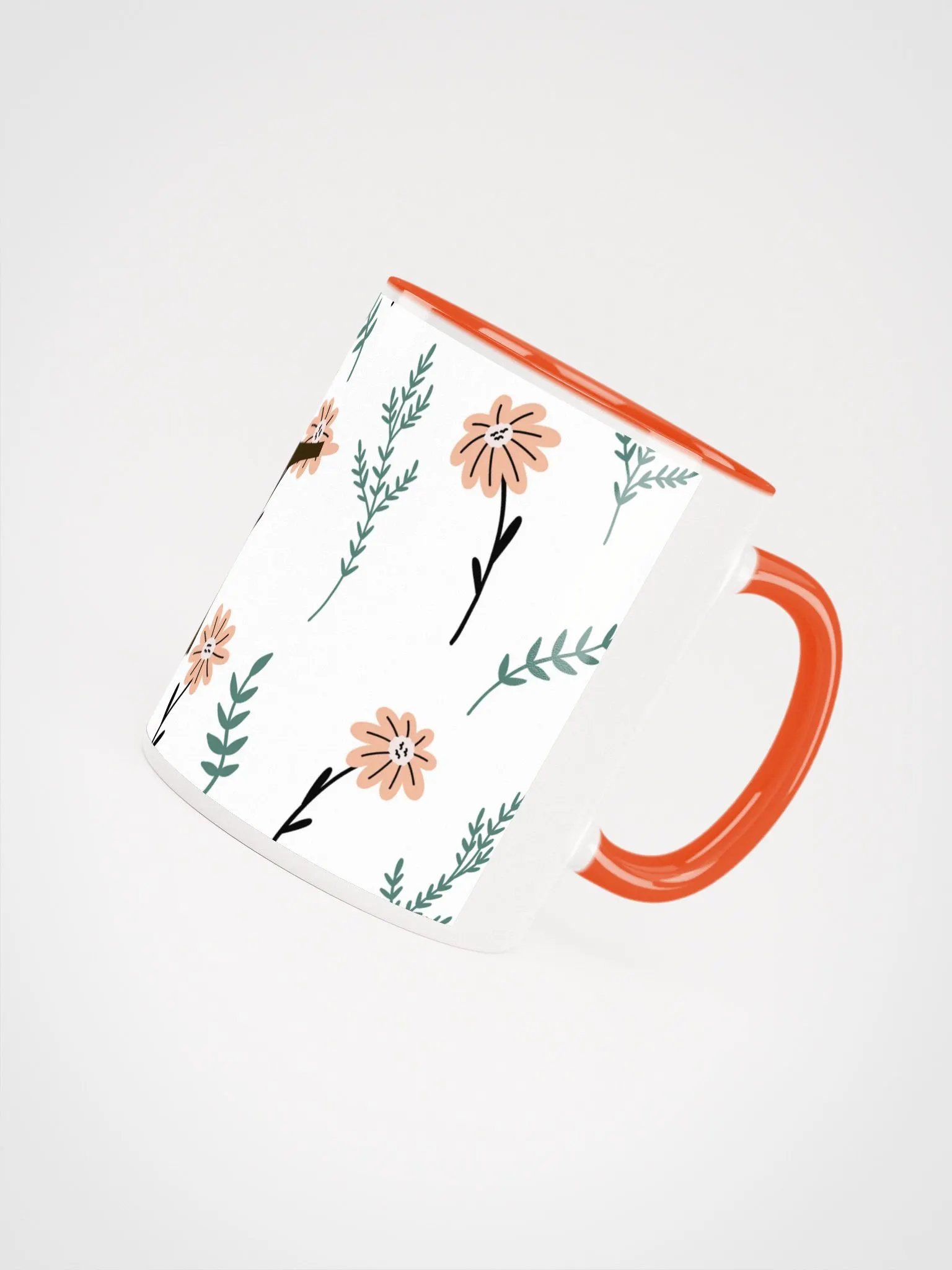 COFFEE MUG Floral Fox Folk Art| Housewarming Birthday Gifts Cute Weird Stuff Quirky Tea Ceramic product image (5)