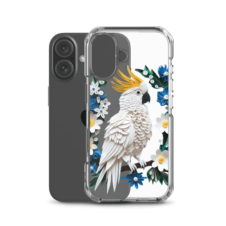 Quilled Cockatoo Clear iPhone® Case product image (50)