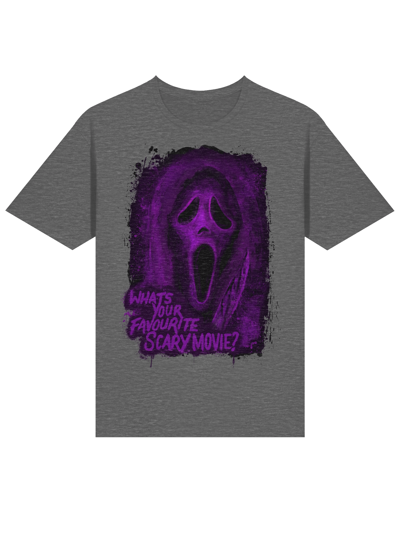 Purple Ghost Face Tee product image (21)