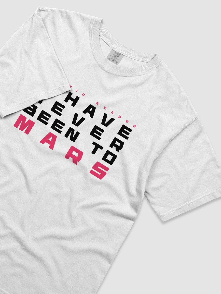 NEVER BEEN TO MARS - WHITE HEAVYWEIGHT TEE product image (3)