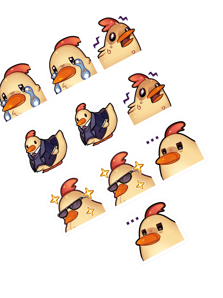 Fredrico Stickers Emote Sticker Sheet product image (1)