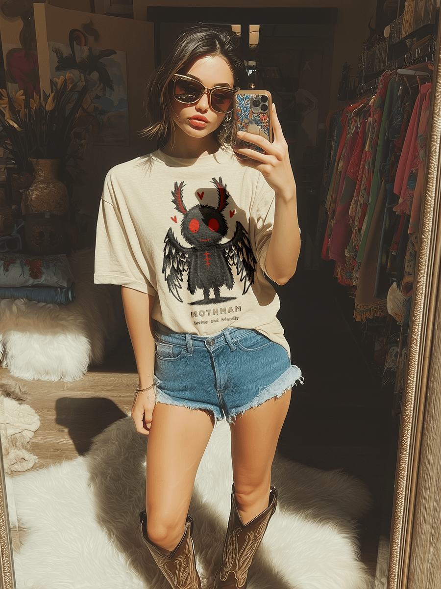 Mothman Shirt Cute Cryptid Tee product image (115)