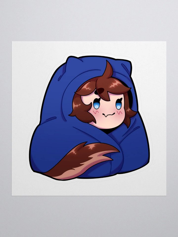 Wolfy Comfy Sticker product image (1)