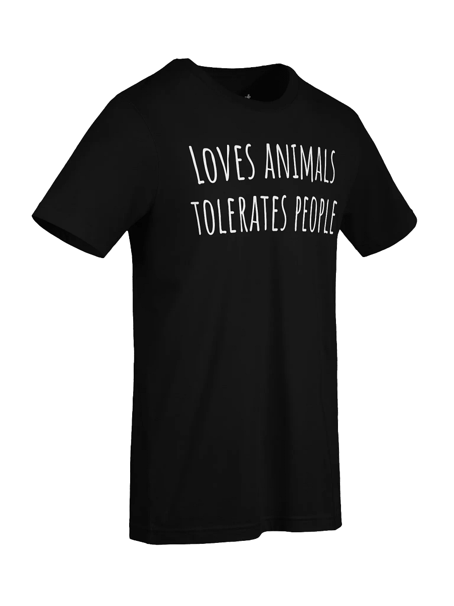 Loves animals tolerate people Unisex T-Shirt product image (94)