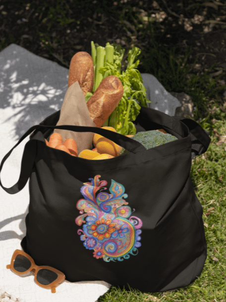 Paisley Bloom - Eco-conscious Organic Cotton Tote product image (2)