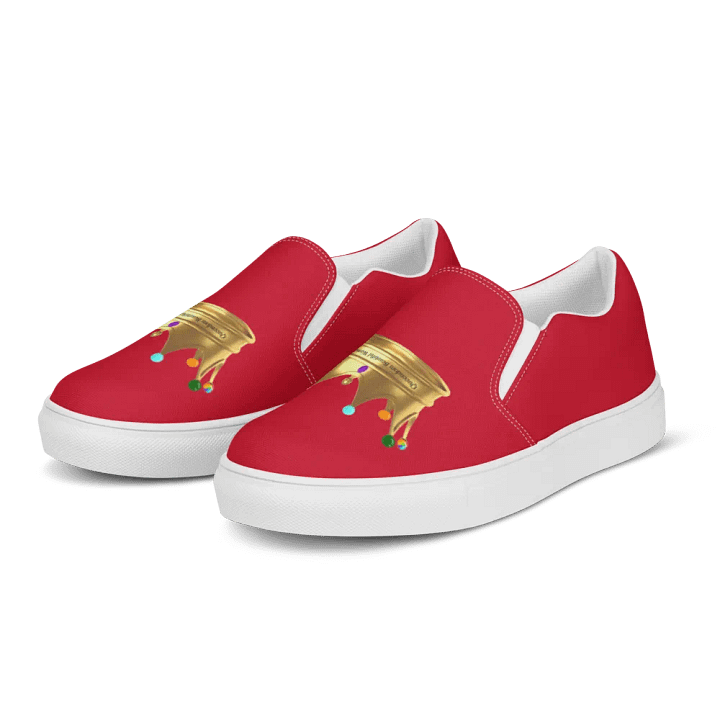 Queendom Beautiful Women Crown Canvas Shoes /Red (TM) product image (2)