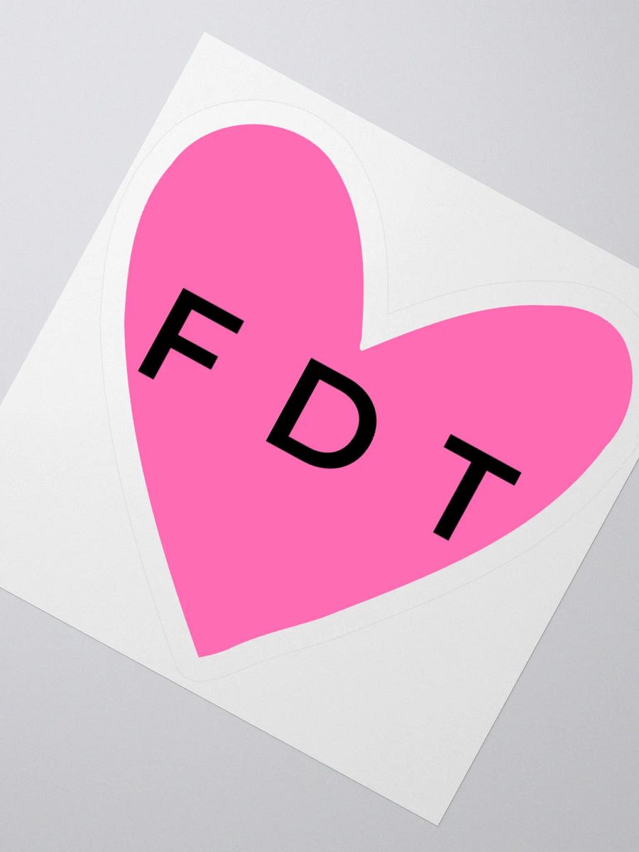 Hot Pink FDT Sticker. product image (4)