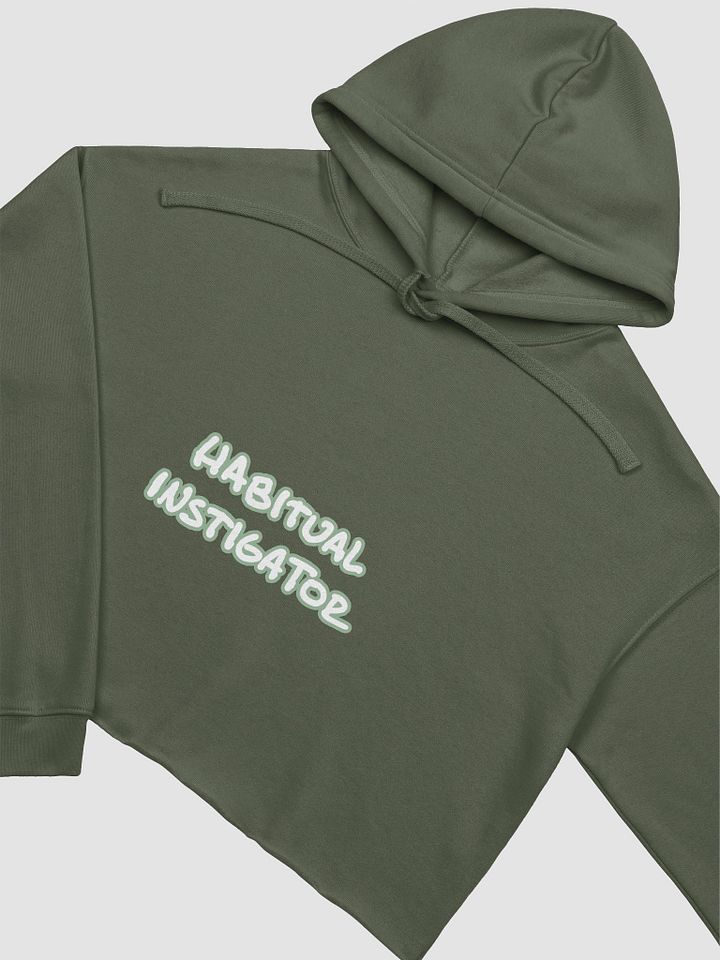 HABITUAL INSTIGATOR (lined design, #96B697) fleece cropped hoodie product image (13)