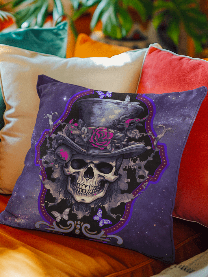 Mystical Gothic Skull All-Over Print Pillow product image (2)