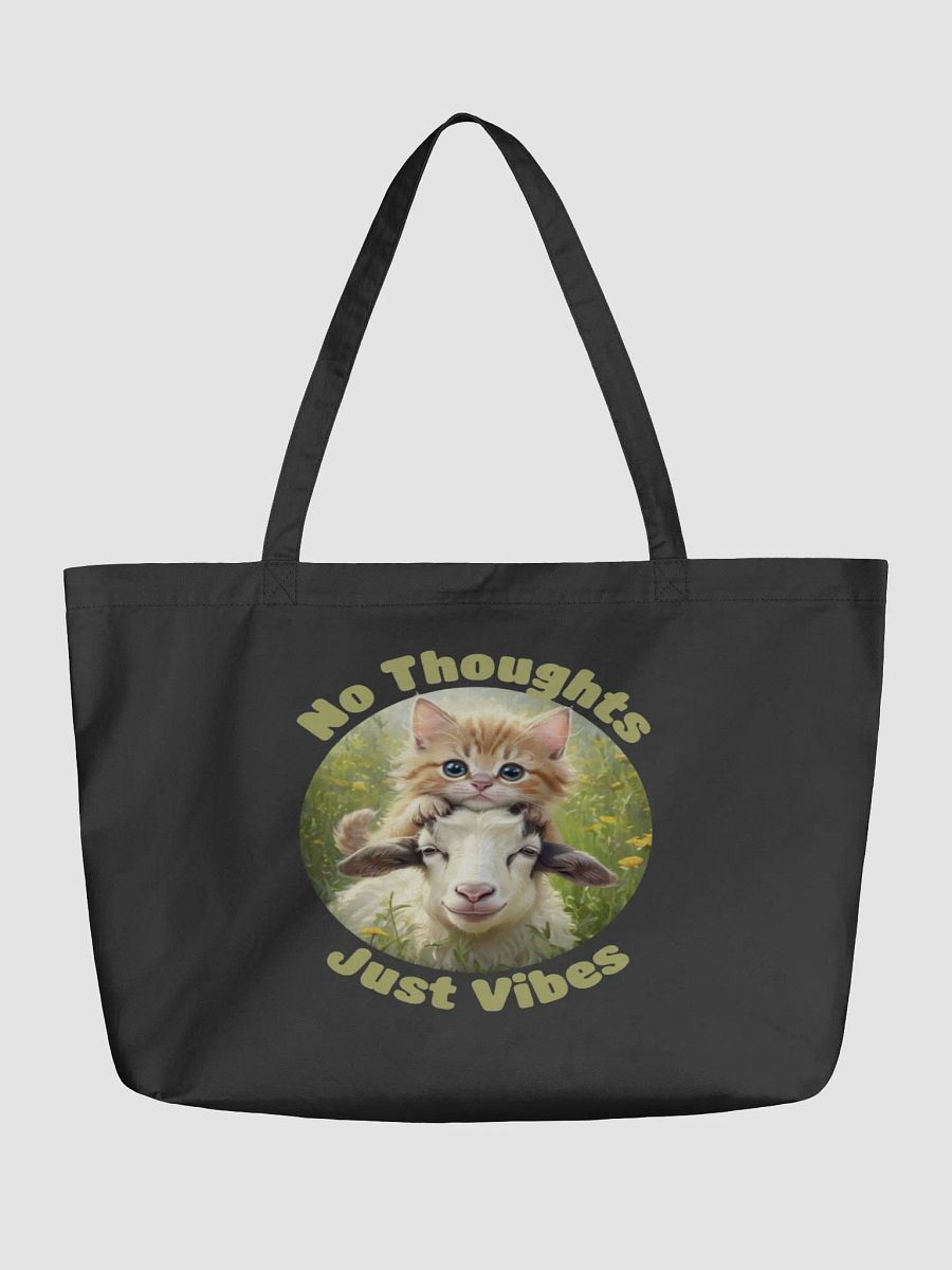 Vibing Goat and Kitten Eco Tote product image (1)